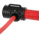 Палка гимнастическая с эспандерами Gym Stick для фитнеса SP-Sport F-931 1,3м чорний-червоний