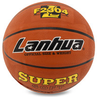 М'яч баскетбольний гумовий LANHUA Super soft F2304 розмір 7 помаранчевий
