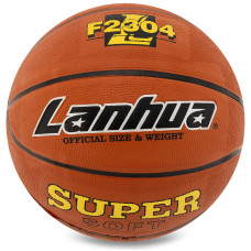 М'яч баскетбольний гумовий LANHUA Super soft F2304 розмір 7 помаранчевий