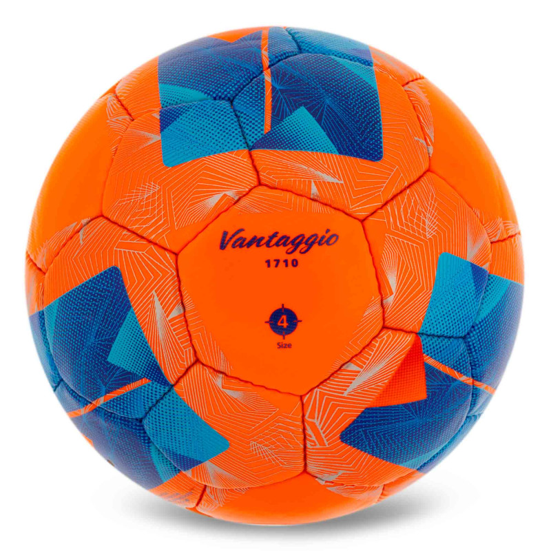 М'яч футбольний MOLTEN F4N1711-OB №4 PVC помаранчевий-синій
