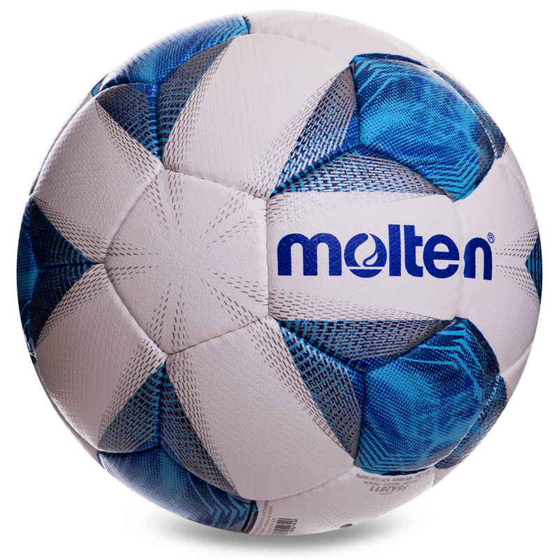 М'яч футбольний MOLTEN F5A2811 №5 PU синій