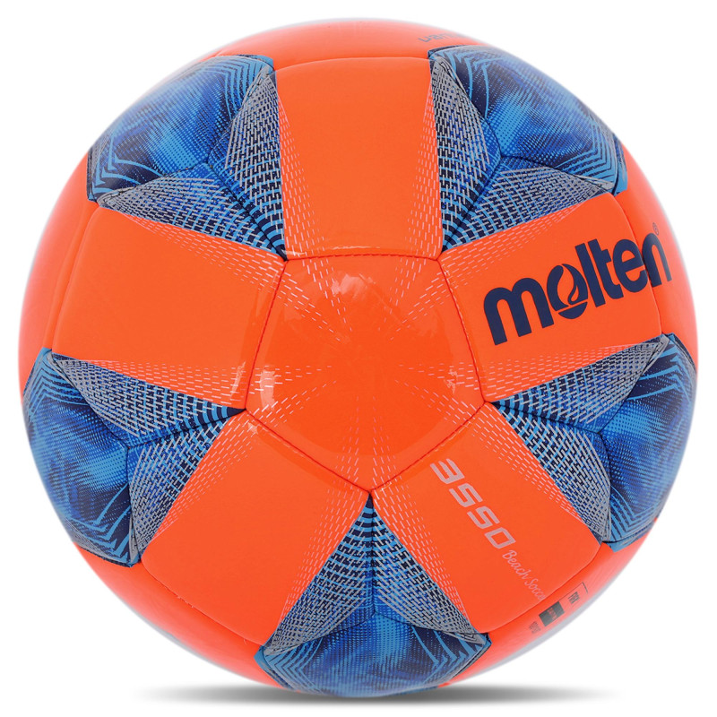 М'яч футбольний пляжний MOLTEN Beach Soccer F5A3550OB №5 PU кольори в асортименті