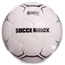 М'яч футбольний SOCCERMAX FIFA FB-0001 №5 PU білий-чорний