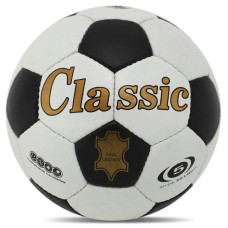 М'яч футбольний BALLONSTAR CLASSIC FB-0045 Leather №5 білий-чорний