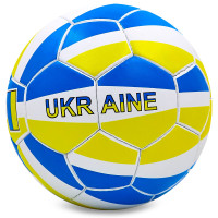 М'яч футбольний BALLONSTAR UKRAINE FB-0047-784 №5 PU жовтий-блакитний-білий