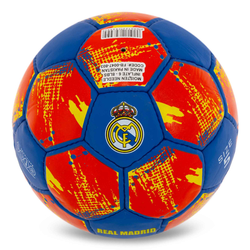 М'яч футбольний BALLONSTAR REAL MADRID FB-0047-803 №5 PU синій-жовтий-червоний