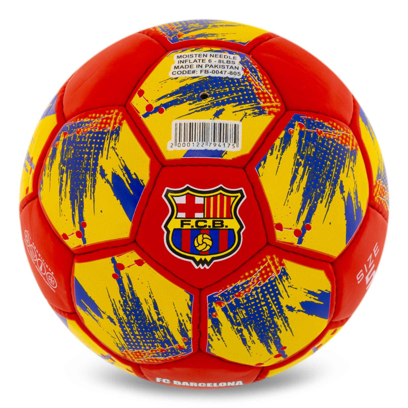 М'яч футбольний BALLONSTAR BARCELONA FB-0047-805 №5 PU червоний-синій-жовтий