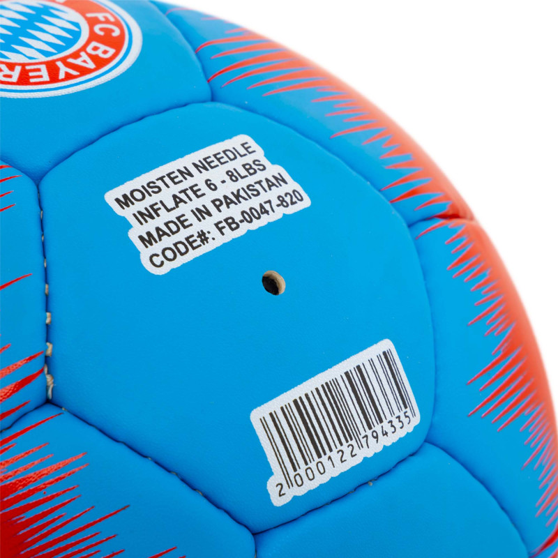 М'яч футбольний SOCCERMAX BAYERN FB-0047-820 №5 PU червоний-блакитний