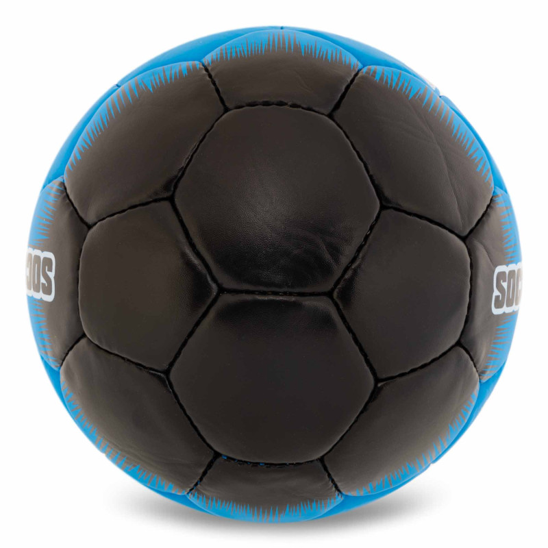 М'яч футбольний SOCCERMAX JUVENTUS FB-0047-821 №5 PU чорний-блакитний