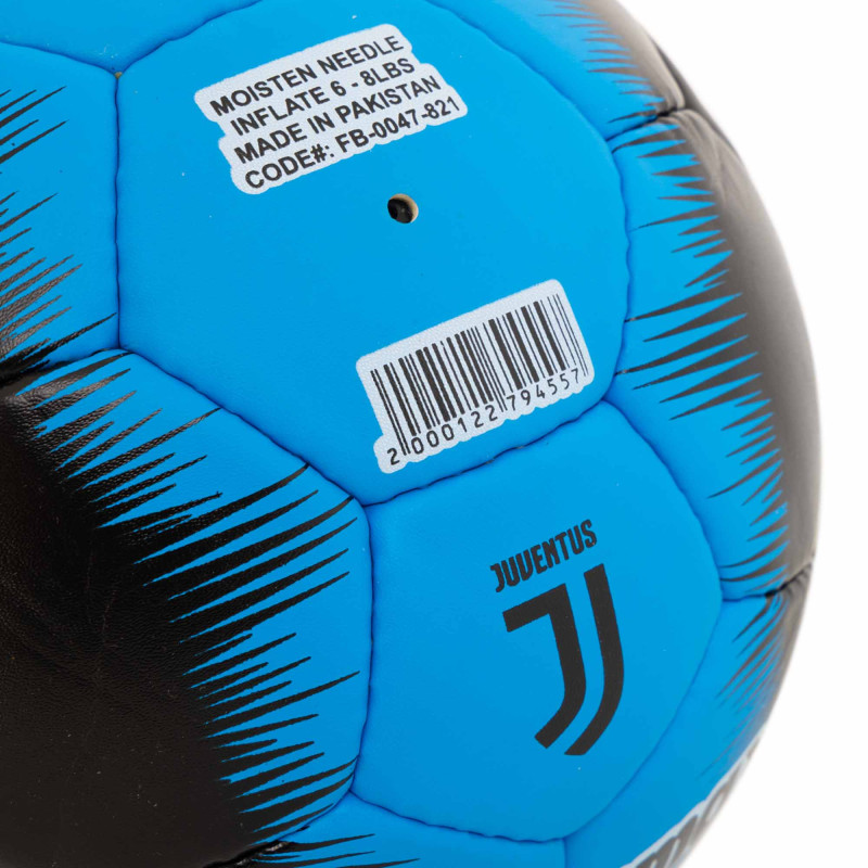 М'яч футбольний SOCCERMAX JUVENTUS FB-0047-821 №5 PU чорний-блакитний
