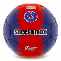 М'яч футбольний SOCCERMAX PARIS SAINT-GERMAIN FB-0047-823 №5 PU темно-синій-червоний