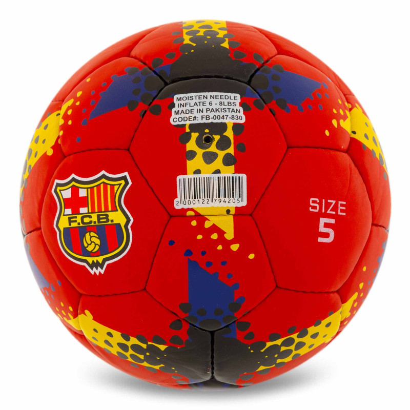 М'яч футбольний BALLONSTAR BARCELONA FB-0047-830 №5 PU червоний