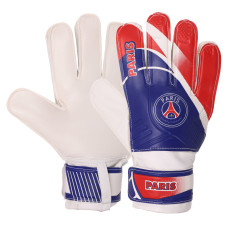 Рукавиці воротарські BALLONSTAR із символікою футбольного клубу PARIS SAINT-GERMAIN FB-0187-2 розмір 7-10 синій-червоний