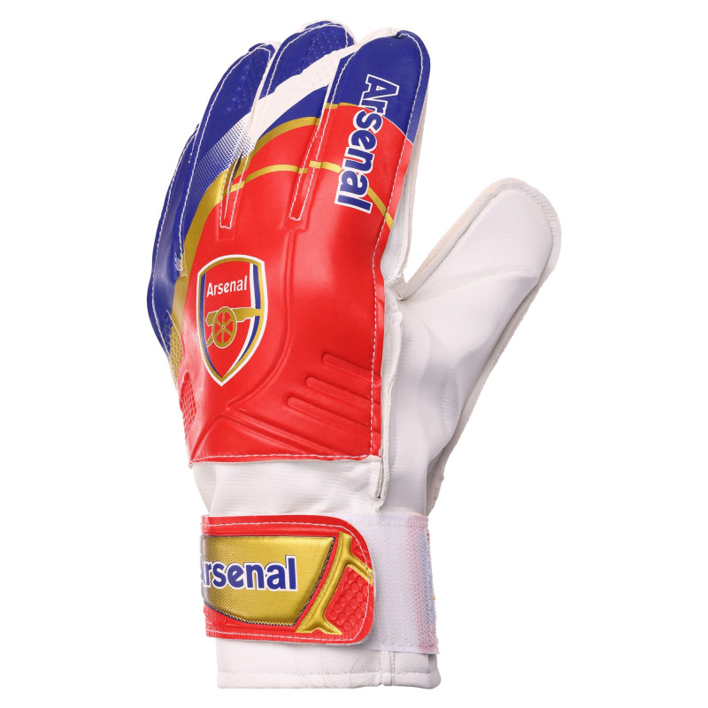 Рукавиці воротарські BALLONSTAR із символікою футбольного клубу ARSENAL FB-0187-6 розмір 7-10 червоний-синій