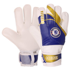 Рукавиці воротарські BALLONSTAR із символікою футбольного клубу CHELSEA FB-0187-8 розмір 7-10 синій-білий