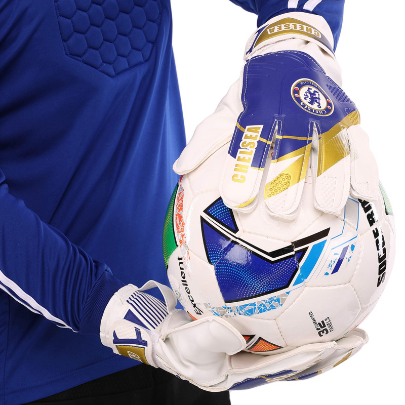 Рукавиці воротарські BALLONSTAR із символікою футбольного клубу CHELSEA FB-0187-8 розмір 7-10 синій-білий