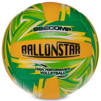 М'яч волейбольний BALLONSTAR FB-3128 №5 PU зелений-помаранчевий
