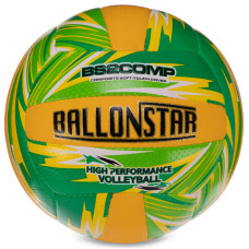 М'яч волейбольний BALLONSTAR FB-3128 №5 PU зелений-помаранчевий