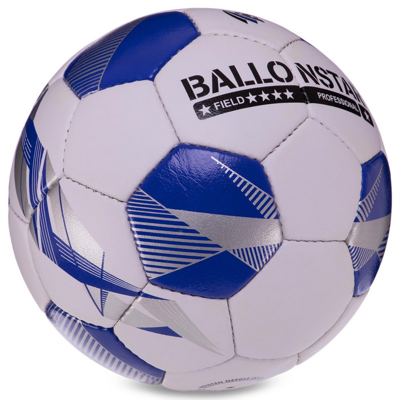 М'яч футбольний HYBRID BALLONSTAR FB-3132 №5 PU білий-синій