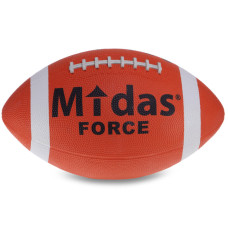 М'яч для американського футболу гумовий Senior Midas force FB-3715 №9 помаранчевий