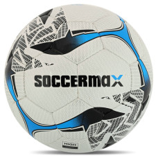 М'яч футбольний професійний SOCCERMAX FB-4210 №5 PU білий-синій