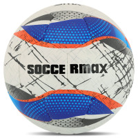 М'яч футбольний SOCCERMAX FB-4212 №5 PU білий-синій