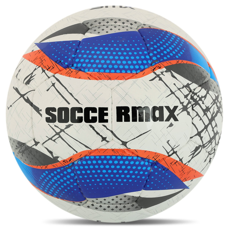 М'яч футбольний SOCCERMAX FB-4212 №5 PU білий-синій