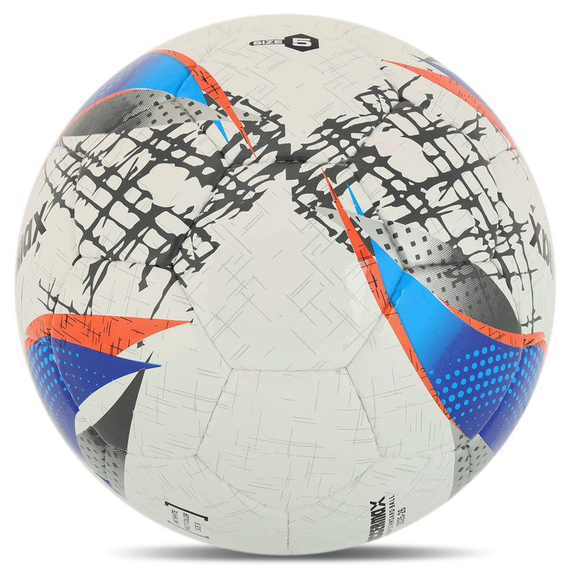 М'яч футбольний SOCCERMAX FB-4212 №5 PU білий-синій