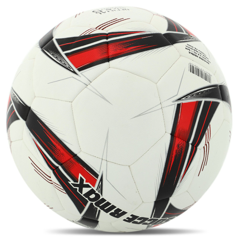 М'яч футбольний HYBRID SOCCERMAX FB-4366 №5 PU білий-червоний