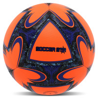 М'яч футбольний HYBRID SOCCER STAR FB-4461 №5 PU помаранчевий-синій