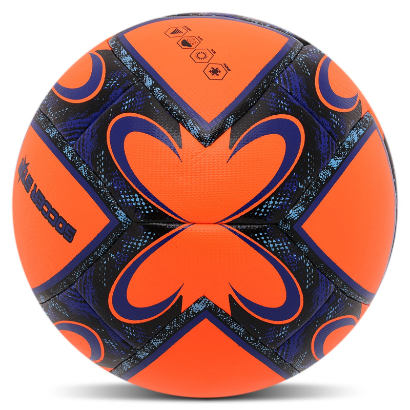 М'яч футбольний HYBRID SOCCER STAR FB-4461 №5 PU помаранчевий-синій