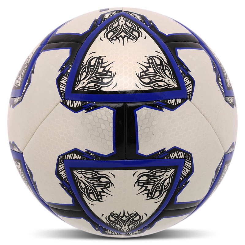 М'яч футбольний HYBRID SOCCER STAR TO-TOWN FB-4464 №5 PU білий-синій