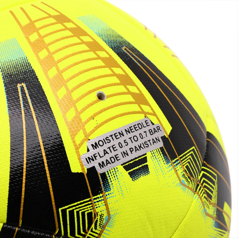 М'яч футбольний гібридна зшивка HYBRID SOCCER STAR FB-4467 №5 PU жовтий-чорний