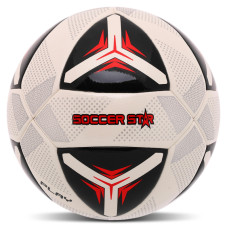 М'яч футбольний HYBRID SOCCER STAR FB-4471 №5 PU білий-червоний