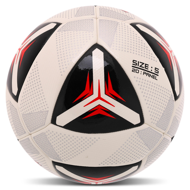 М'яч футбольний HYBRID SOCCER STAR FB-4471 №5 PU білий-червоний