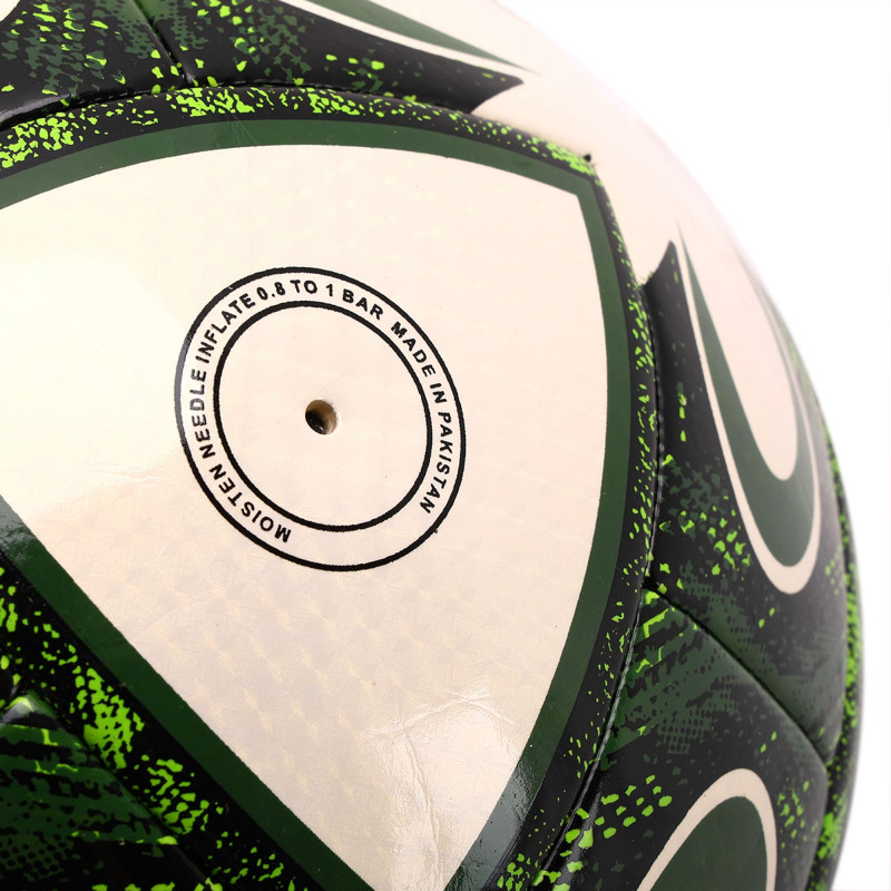 М'яч футбольний HYBRID SOCCER STAR TO-TOWN FB-4491 №5 PU білий-зелений