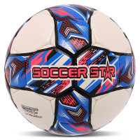 М'яч футбольний SOCCER STAR TO-TOWN FB-4503 №5 PU білий-рожевий
