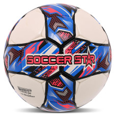 М'яч футбольний SOCCER STAR TO-TOWN FB-4503 №5 PU білий-рожевий