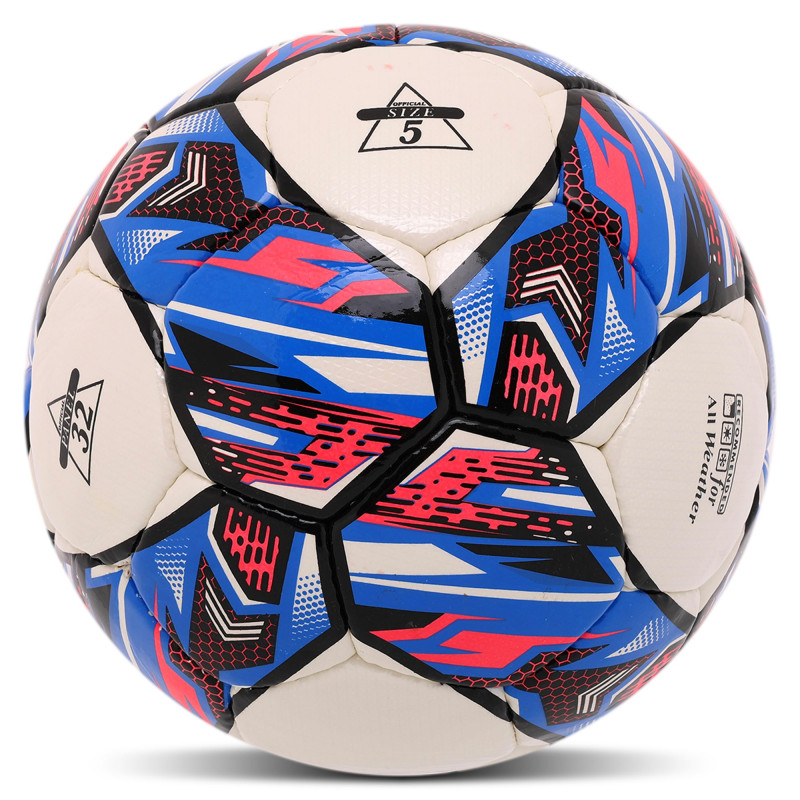 М'яч футбольний SOCCER STAR TO-TOWN FB-4503 №5 PU білий-рожевий