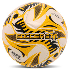 М'яч футбольний HYBRID SOCCER STAR TO-TOWN FB-4508 №5 PU білий-жовтий