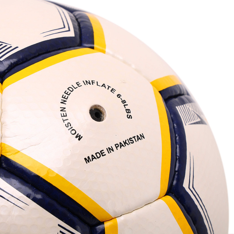 М'яч футбольний SOCCER STAR GOLF GRAIN FB-4516 №5 PU білий-синій-жовтий