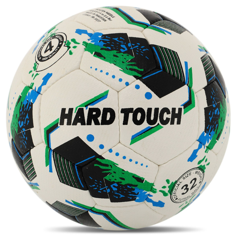 М'яч футзальний PU HYDRO TECHNOLOGY HARD TOUCH FB-5037 №4 PU білий-чорний