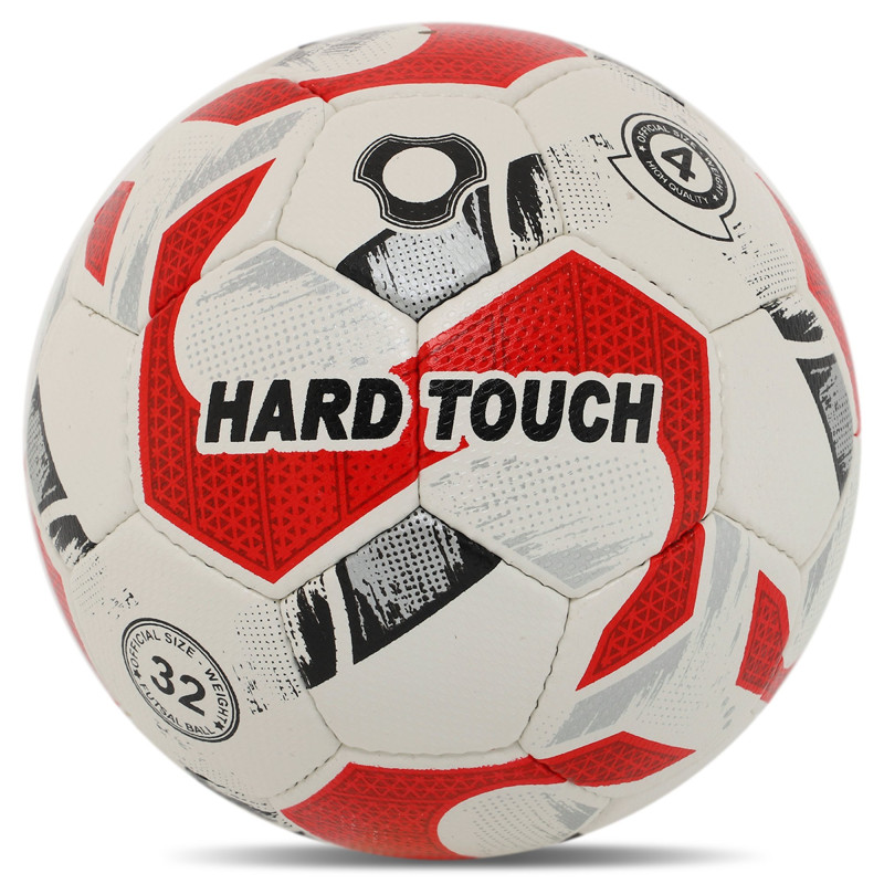 М'яч футзальний PU HYDRO TECHNOLOGY HARD TOUCH FB-5038 №4 PU білий-червоний