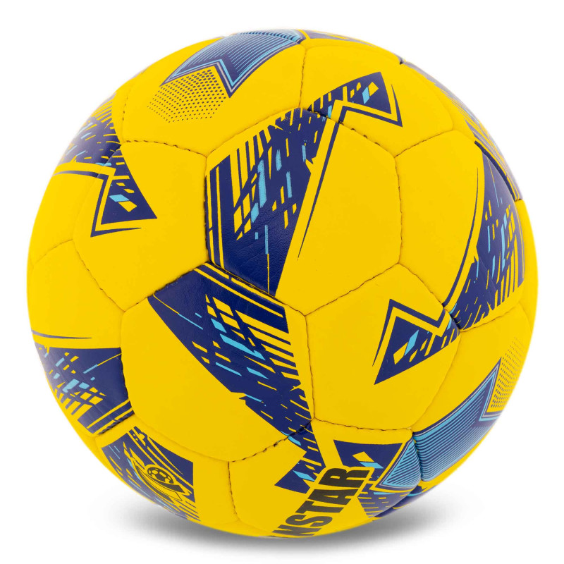 М'яч футбольний BALLONSTAR FB-5176 №5 PU жовтий-синій