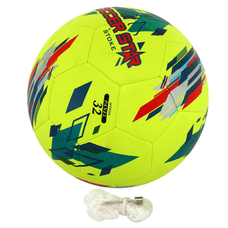 М'яч футбольний HIBRED SOCCER STAR STOKE FB-6035 №5 PU жовтий
