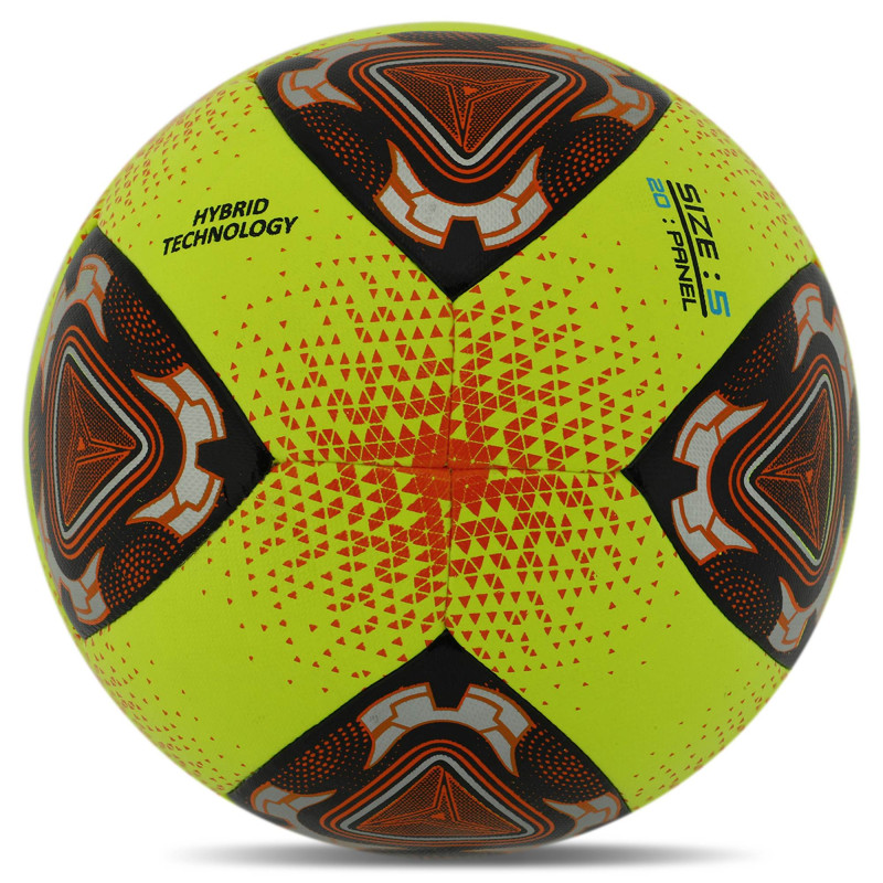 М'яч футбольний HIBRED SOCCER STAR FB-6037 №5 PU жовтий