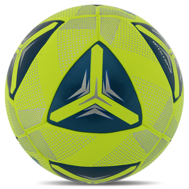 М'яч футбольний HIBRED SOCCER STAR FB-6043 №5 PU жовтий-синій