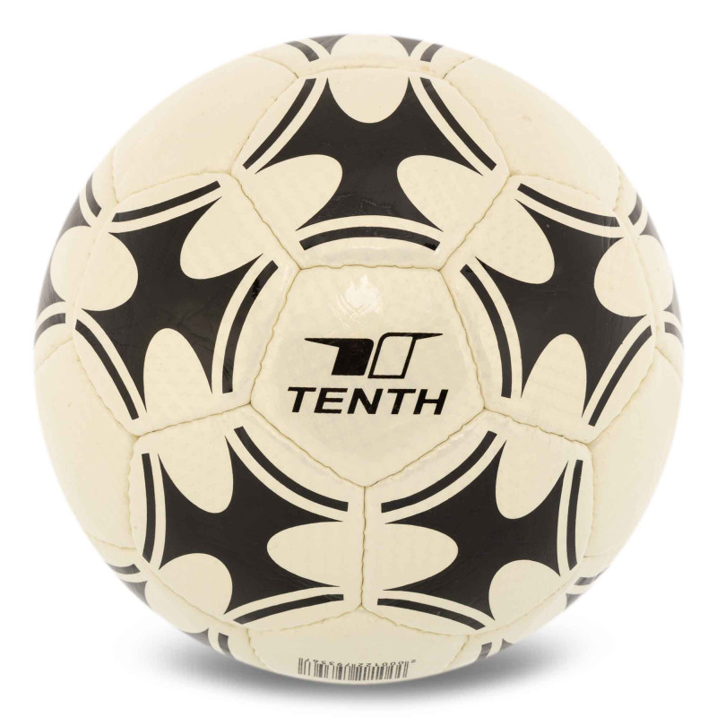 М'яч футбольний TENTH BALLONSTAR FB-7937 №5 PU білий-чорний