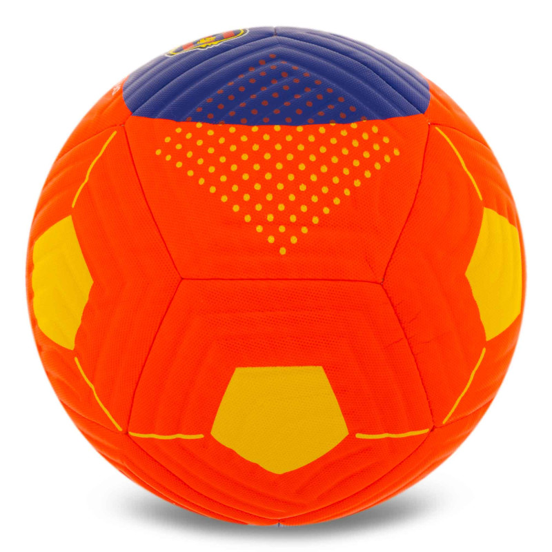 М'яч футбольний HYBRID BALLONSTAR BARCELONA FB-7946 №5 PU червоний-синій