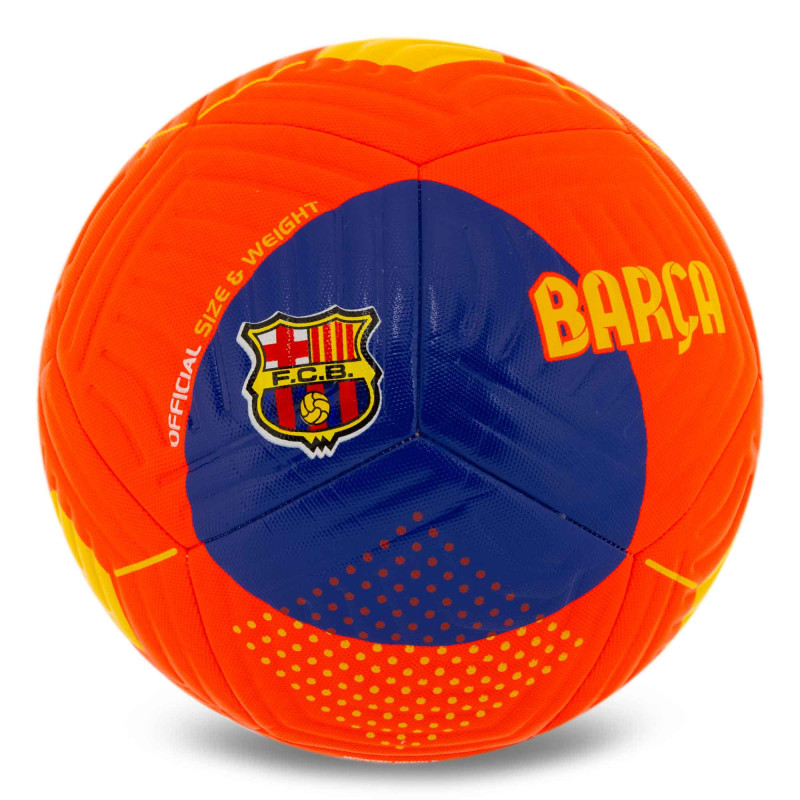 М'яч футбольний HYBRID BALLONSTAR BARCELONA FB-7946 №5 PU червоний-синій